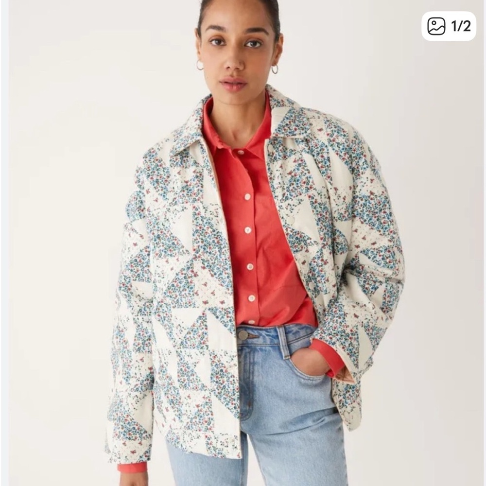 Frank & Oak Reversible Floral Patchwork Jacket